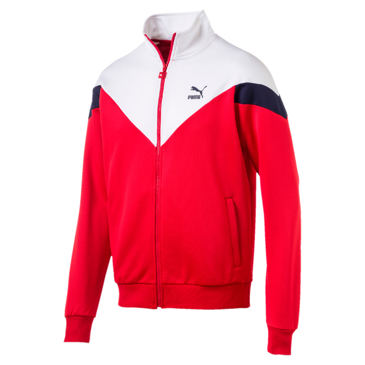 Áo khoác Puma đỏ phố trắng năng động từ thương hiệu Puma.